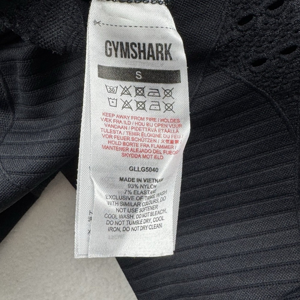 GYMSHARK Women's S - Black Leggings Athleisure Yoga Pants - Picture 4 of 8